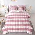 thumbnail image 1 of Manfei Geometric Plaid 7-Piece Twin Bedding Sets for Teens Female Men,Retro Grid Bedding Comforter Set,Vintage Buffalo Breathable Sheet Sets,Ultra Soft Home Decor,Reversible, 1 of 8