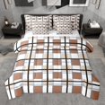 thumbnail image 1 of Manfei Geometric Plaid 7-Piece Twin Bedding Sets for Teens Female Men,Retro Grid Bedding Comforter Set,Vintage Buffalo Breathable Sheet Sets,Ultra Soft Home Decor,Reversible, 1 of 8