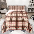 thumbnail image 1 of Manfei Geometric Plaid Grid Bedding Comforter Set,Classic Buffalo Print Twin Comforter Sets,Red Black Stripe Bedding Set For Kids,Luxury Bedroom Decor Reversible,2 Pieces, 1 of 8
