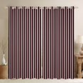 thumbnail image 1 of Manfei Geometric Stripe Blackout Curtains Set of 2 (52x84 Each), Black Pink Minimalist Curtain, 1 of 6