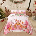 thumbnail image 1 of Manfei Gingerbread Man 3 Pieces Queen Comforter Set,Christmas Deer Ultra Soft Bedding Sets,Xmas Snowflakes Bedding Comforter Set,Microfiber Girls Bedroom Decor,Reversible, 1 of 8