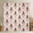 thumbnail image 1 of Manfei Gingerbread Man Black Out Curtains for Teens, Merry Christmas Curtains Pack of 2 (42x63 Each), Princess Cartoon Bowknot Bedroom Curtains, Black Out Curtains Home Decor, 1 of 6
