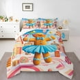 thumbnail image 1 of Manfei Gingerbread Man Full Size Comforter Sets for Kid, Christmas Candy Dessert Bedding Comforter Set, Kawaii Cartoon Reversible Bedding Sets, Breathable Home Decor, 3pcs, 1 of 8