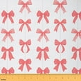 thumbnail image 1 of Manfei Girls Cute Bowtie Fabric by the Yard (1 Yard), Princess Style Decorative Fabric by the Yard, Pink Bow Ribbon Bowknot Sewing & Crafting Fabric, 1 of 6