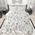 thumbnail image 1 of Manfei Girls Floral Blossoms 3-Piece Full Size Comforter Sets,Spring Graden Bedding Comforter Set,Botanical Plants Lightweight Bedding Sets,Breathable Home Decor, 1 of 8