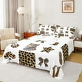 thumbnail image 1 of Manfei Girls Leopard Print Bed Sheets, Bow Knot Star High Heels King Sheets, Wild Cheetah Sheet Set, Ultra Soft Home Decor4 Pieces, 1 of 7