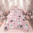 thumbnail image 1 of Manfei Girly Pink Halloween Bedding Comforter Set, Cartoon Kawaii Ghost Candy Twin Comforter Sets, Teens Boys Girls Kids Reversible Bedding Set, Breathable Home Decor, 2pcs, 1 of 8