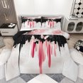 thumbnail image 1 of Homewish Glitter Romantic Butterfly Queen Comforter Set, Black Pink Sequin Print Bedding Sets, Teens Kids Girls Women Reversible Bedding Comforter Set, Lightweight Room Decor, 3pcs, 1 of 8