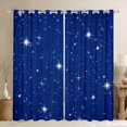 thumbnail image 1 of Manfei Glowing Stars Blackout Curtains,Boys Friendly Style Window Curtains Pack of 2 (38x45 Each),Dark Blue White, 1 of 6