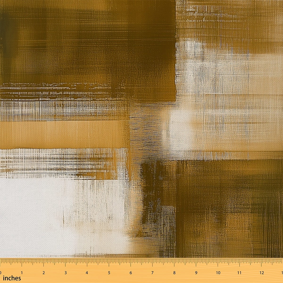 Manfei Gold Gradient Sewing & Crafting Fabric (1 Yard), Abstract Artwork Home Decor Fabric by the Yard, Modern Aesthetic Art Fabric by the Yard, Stylish Living Room Decor