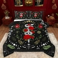 thumbnail image 1 of Manfei Gothic Snake Queen Comforter Set,Romantic Red Rose Bedding Sets,Boho bohemian Style Bedding Comforter Set For Girls Kids,Ultra Soft Home Decor Reversible,3 Pieces, 1 of 8