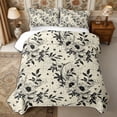 thumbnail image 1 of Manfei Gothic Spider Web Bed Spread Queen 3pcs,Retro Flowers Queen Coverlet Set,1 Quilt and 2 Pillowcases, 1 of 7