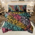 thumbnail image 1 of Manfei Gradient Animal Print 7 Pieces Bedding Comforter Set for Men Female,Wildlife Cheetah Leopard Full Bedding Set Lightweight,Abstract Ombre Fitted Sheet Flat Sheet,Lightweight Room Decor, 1 of 8