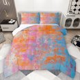 thumbnail image 1 of Manfei Gradient Tie Dye Full Size Comforter Sets,Retro Batik Aesthetic Bedding Comforter Set,Orange Blue Pink Bedding Sets For Teens,Luxury Bedroom Decor Reversible,3pcs, 1 of 8