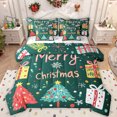 thumbnail image 1 of Manfei Graffiti Christmas Tree 7 Pieces Bedding Comforter Set,Merry Xmas Full Bedding Set,Cartoon Christmas Gifts Fitted Sheet Flat Sheet For Girls Kids,Microfiber Bedroom Decor Reversible, 1 of 8