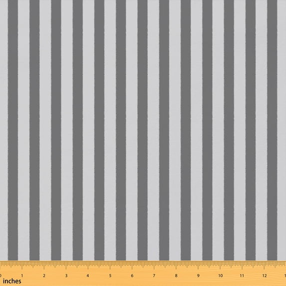 Text Tile Material Manfei Graphite Pinstripe Fabric by the Yard 1 Yard, Grey Line Home ...