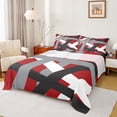 thumbnail image 1 of Manfei Gray Black Stripes Twin Sheet Sets,Abstract Geometric Lines Twin Fitted Sheet,Minimalist Stripe Flat Sheet For Girls Kids,Microfiber Bedroom Decor,3pcs, 1 of 7