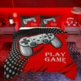 thumbnail image 1 of Manfei Gray Gamepad Bedding Comforter Set,Console Game Lovers Twin Comforter Sets,Geometric Circle Dots Bedding Set For Boy,Breathable Home Decor Reversible,2 Pieces, 1 of 8