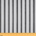 Manfei Gray Slat Fabric by the Yard 5 Yards, Vertical Line Fabric for ...
