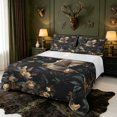thumbnail image 1 of Manfei Green‑Billed Waterfowl Print Bed Sheets,Rustic Wild MallardFull Size Sheets,4pcs,1 Flat Sheet,1 Fitted Sheet and 2 Pillowcases, 1 of 2