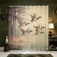 thumbnail image 1 of Manfei Green Billed Waterfowl Print Blackout Curtains Set of 2 (38x54 Each),Farmhouse Bird Living Room Curtains, 1 of 6