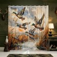 thumbnail image 1 of Manfei Green Billed Waterfowl Print Blackout Curtains Set of 2 (52x84 Each),Farmhouse Animal Curtain, 1 of 6