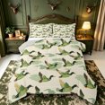 thumbnail image 1 of Manfei Green Billed Waterfowl Print Full Size Comforter Sets,Natural Mallard Duck Bedding Comforter Set,Light Gray Reversible,3pcs,1 Comforter and 2 Pillowcases, 1 of 5
