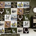 thumbnail image 1 of Manfei Green Billed Waterfowl Print Shower Curtain 72Wx72L,Rustic Duck Bathroom Curtain, 1 of 5
