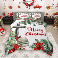 thumbnail image 1 of Manfei Green Christmas Tree Bedding Comforter Set 2pcs, Merry Xmas Gifts Twin Comforter Sets, Happy New Year Bedding Set for Kids Children Luxury Bedroom Decor, 1 of 8