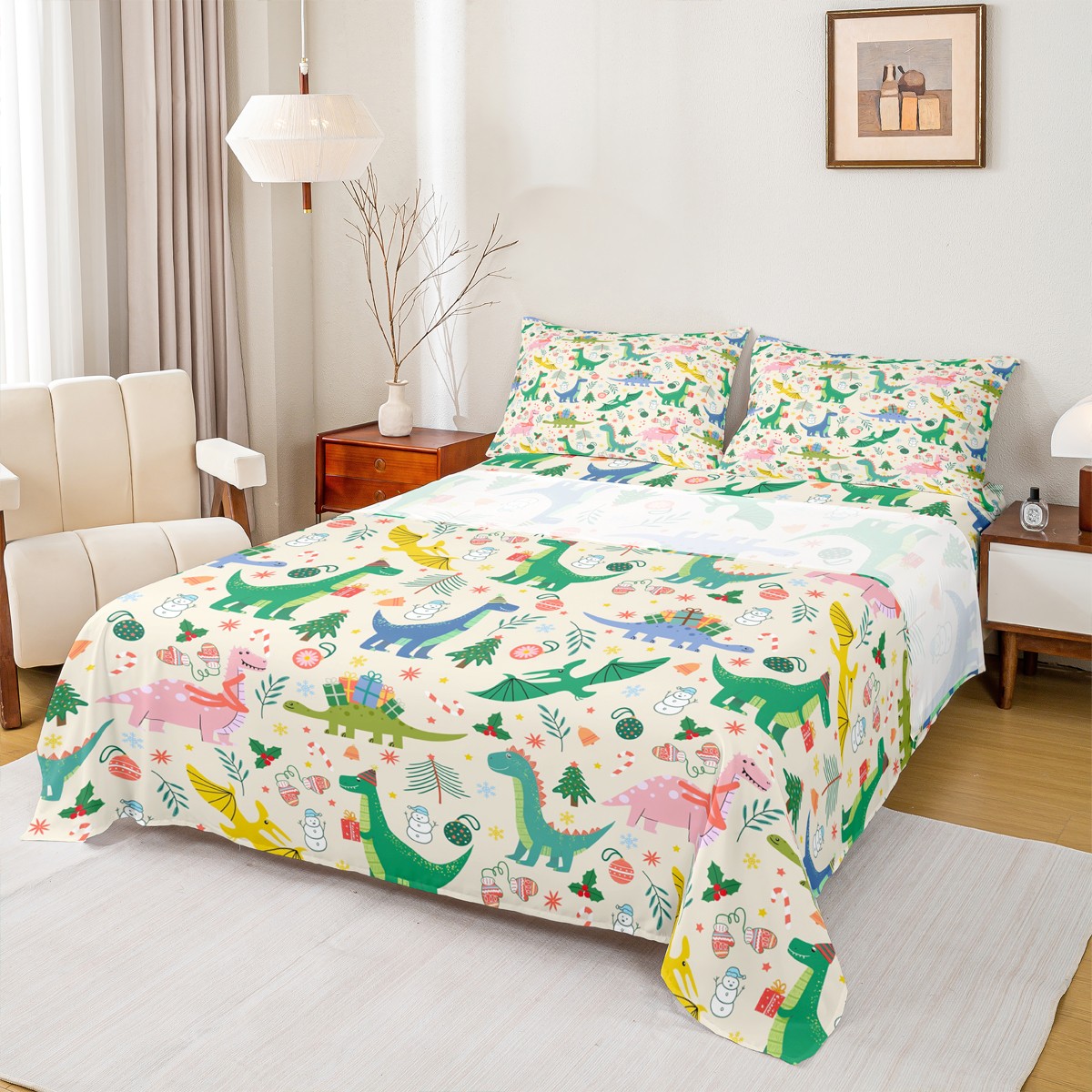 Dinosaur Twin Fitted Sheet