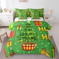 thumbnail image 1 of Manfei Green Dot Xmas Tree Bedding Comforter Set 7pcs for Teen, Winter Christmas Gifts Queen Bedding Sets, Happy New Year Reversible Queen Sheet Sets, Ultra Soft Home Decor, 1 of 7