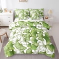 thumbnail image 1 of Manfei Green Ginkgo Leaves 7-Piece Twin Bedding Sets,Natural Botanical Bedding Comforter Set,Rustic Leaf Autumn Plant Sheet Sets For Girls,Uxury Bedroom Decor Reversible, 1 of 8