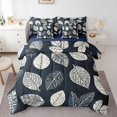 thumbnail image 1 of Manfei Green Leaves 7-Piece Twin Bedding Sets for Teens Female Men,Botanical Plants Bedding Comforter Set,Nature Tree Breathable Sheet Sets,Lightweight Room Decor,Reversible, 1 of 8
