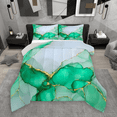 thumbnail image 1 of Manfei Green Marble Bedding Comforter Set 2pcs, Abstract Watercolor Art Twin Comforter Sets, Marbling Stone Pattern Bedding Set, Ultra Soft Home Decor, 1 of 8
