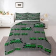 thumbnail image 1 of Manfei Green Train Bedding Comforter Set 2pcs for Kids Children,Steam Engine Railway Twin Comforter Sets Microfiber,Transportation Theme Breathable Bedding Set,Ultra Soft Home Decor,Reversible, 1 of 8