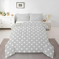 thumbnail image 1 of Manfei Grey Polka Dot Bedding Comforter Set for Teens, Abstract Ombre Twin Comforter Sets, Modern Fashion Reversible Bedding Set, Breathable Home Decor, 2pcs, 1 of 8