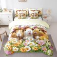 thumbnail image 1 of Manfei Guinea Pig Bedding Twin Size,Pet Animal Comforter Sets with Sheets,Colorful Flower Daisy Bedding Sets Twin Size,Super Cozy Bedroom Decoration Reversible,7pcs, 1 of 7