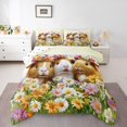 thumbnail image 1 of Manfei Guinea Pig Comforter Sets Full Size,Pet Animal Comforters & Duvets,Colorful Flower Daisy Bedding Full Comforter Set,Super Cozy Bedroom Decoration Reversible,3-Piece, 1 of 8