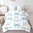 thumbnail image 1 of Feelyou Halloween Cute Ghost Bedding Comforter Set 7-Piece, Light Blue King Bedding Sets, Princess Style Bed Sheets, Lightweight Room Decorative, 1 of 7
