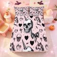 thumbnail image 1 of Manfei Halloween Ghost Print Fitted Sheet Full,Bat Silhouette Bed Set,3 Pieces,1 Fitted Sheet and 2 Pillowcases, 1 of 6