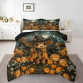 thumbnail image 1 of Manfei Halloween Highland Cow Full Size Comforter Sets,Funny Pumpkin Lantern Bedding Comforter Set,Spooky Castle Kawaii Daisy Bedding Sets For Kids,Luxury Bedroom Decor Reversible,3 Pieces, 1 of 8