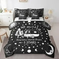 thumbnail image 1 of Manfei Happy Camping 7 Pieces Bedding Comforter Set,Galaxy Starry Sky Full Bedding Set,Boho bohemian Sun Moon Fitted Sheet Flat Sheet For Children,Microfiber Bedroom Decor, 1 of 8