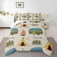 thumbnail image 1 of Manfei Happy Camping Bedding Comforter Set,Colorful Camper Rv Twin Comforter Sets,Outdoor Adventure Bedding Set For Kids,Breathable Home Decor,2pcs, 1 of 8