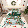 thumbnail image 1 of Manfei Happy Christmas Full Size Comforter Sets,Cartoon Snowman Bedding Comforter Set,Chic Xmas Tree Gifts Bedding Sets For Boys Girl,Microfiber Bedroom Decor Reversible,3pcs, 1 of 8