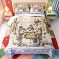 thumbnail image 1 of Manfei Happy Christmas Quilt King,Whimsical Animals King Coverlet Set,3pcs,1 Bedspread and 2 Pillowcases, 1 of 7