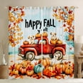 thumbnail image 1 of Manfei Happy Fall Blackout Curtains Set of 2 (38x54 Each),Rustic Pumpkin Maples Curtains and Drapes,Pet Dogs Living Room Curtains For Children,Breathable Home Decor, 1 of 6