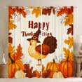 thumbnail image 1 of Manfei Happy Thanksgiving Black Out Curtains,Cute Turkey Curtains Pack of 2 (42x63 Each),Rustic Pumpkin Maple Bedroom Curtains For Girl Kids,Luxury Bedroom Decor, 1 of 6