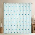 thumbnail image 1 of Manfei Happy Valentine'S Day Blackout Curtains Set of 2 (52x84 Each),Cute Herat Print Window Curtains,Blue Loves Curtains and Drapes For Girls Kids,Ultra Soft Home Decor, 1 of 6