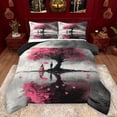 thumbnail image 1 of Manfei Happy Valentine's Day Bedding Comforter Set 2pcs for Female Men,Romantic Couple Lover Twin Comforter Sets Microfiber,Love Heart Print Breathable Bedding Set,Microfiber Bedroom Decor, 1 of 8