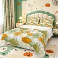 thumbnail image 1 of Manfei Harvest Pumpkin Print King Sheets,Watercolor Pumpkin Print Bedding,4-Piece,1 Flat Sheet,1 Fitted Sheet and 2 Pillowcases, 1 of 6